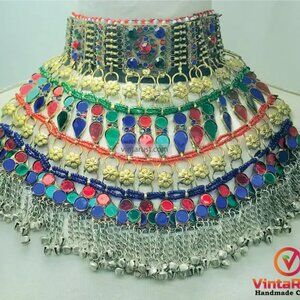 Colorful Choker Necklace, Boho Statement Necklace, Boho Chic  Necklace